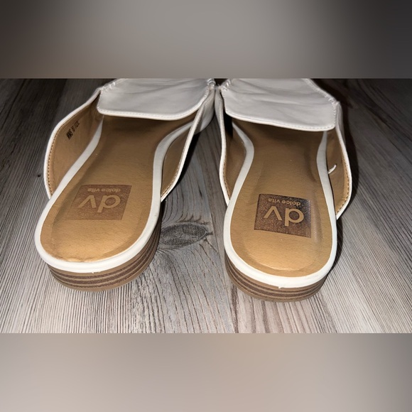 Dolce Vita Itzie Cream Mules Slides Size 10 - Picture 4 of 7